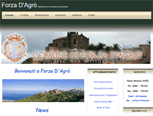 Tablet Screenshot of comune.forzadagro.me.it